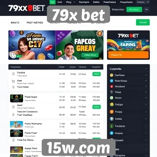 Análise da interface do usuário do site 79x bet